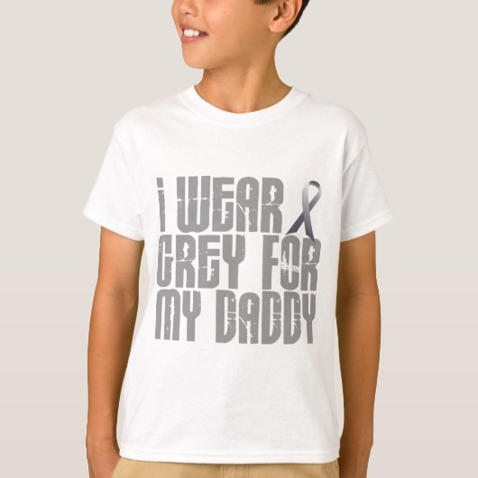 Ik Draag grijs voor mijn DADDY 16 T-shirt (Voorkant)