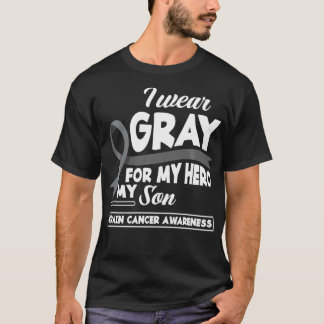 Ik Draag grijs voor mijn helm. T-shirt