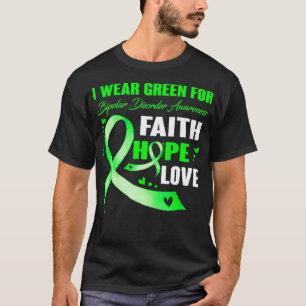 Ik Draag groen voor bipolaire stoornis T-shirt