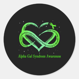 Ik Draag groen voor de bewustzijnsstrijd voor het  Ronde Sticker