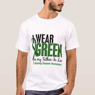 Ik Draag groen voor een schoonvader met een nierzi T-shirt