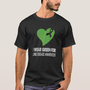 Ik Draag groen voor het hart van de ziekte van Lym T-shirt