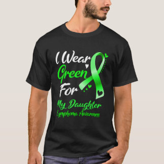 Ik draag groen voor het lymfoom bewustzijn van mij t-shirt