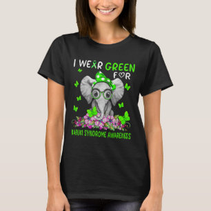 Ik draag groen voor Kabuki Syndroom bewustzijn T-shirt