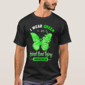 Ik Draag groen voor letselbewustzijn bij het rugge T-shirt (Voorkant)