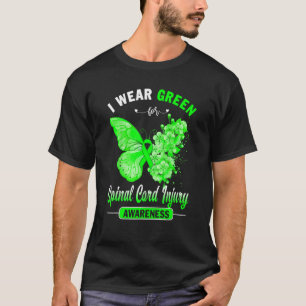 Ik Draag groen voor letselbewustzijn bij het rugge T-shirt
