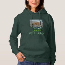 Ik draag groen voor Luna - Lymfoom Bewustzijn Hoodie