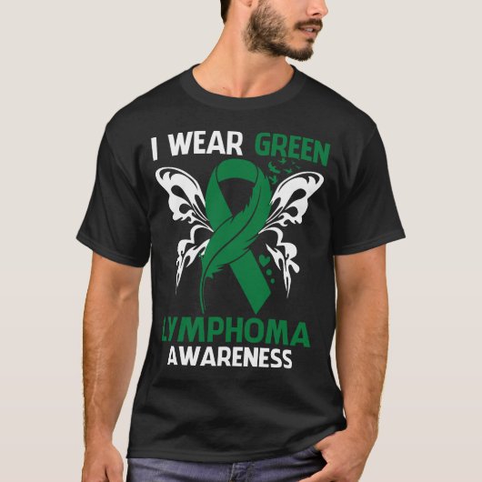 Ik Draag groen voor lymfoombewustzijn T-shirt (Voorkant)