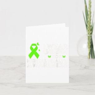 Ik Draag groen voor Mental Health Awareness Month  Kaart