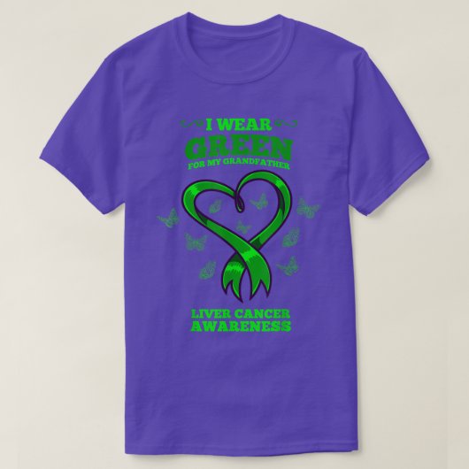 Ik Draag groen voor mijn grootvader, die zich bewu T-shirt (Design voorkant)