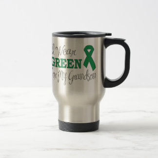 Ik Draag groen voor mijn kleinzoon (groen lint) Reisbeker