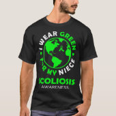 Ik draag GROEN voor mijn NICHTJE SCOLIOSIS Awarene T-shirt (Voorkant)