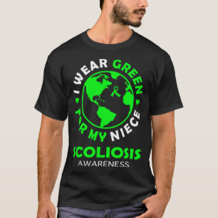 Ik draag GROEN voor mijn NICHTJE SCOLIOSIS Awarene T-shirt