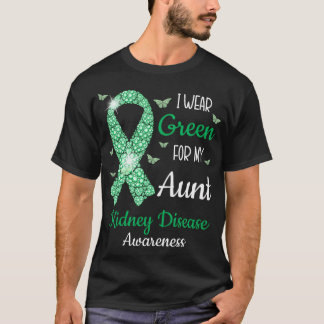 Ik Draag groen voor mijn tante Kidney Disease Awar T-shirt