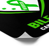 Ik Draag groen voor mijn vriend Galwegkanker Aware Poster (Hoek)