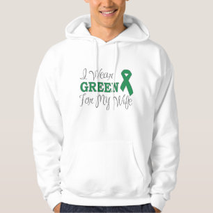 Ik Draag groen voor mijn vrouw (Groene Bewustmakin Hoodie