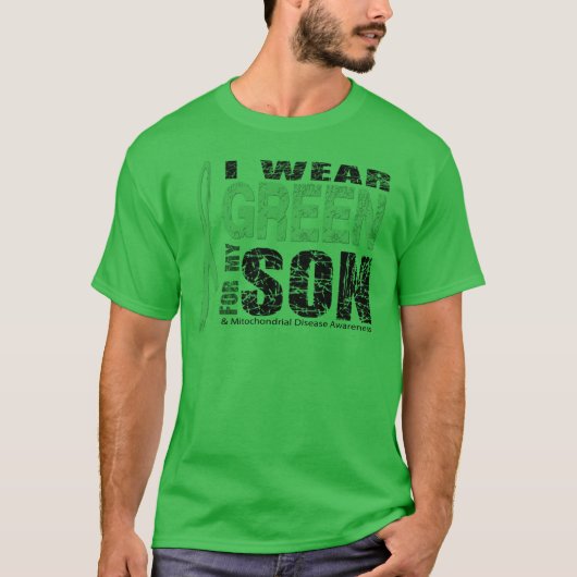 Ik draag groen voor mijn zoon t-shirt (Voorkant)