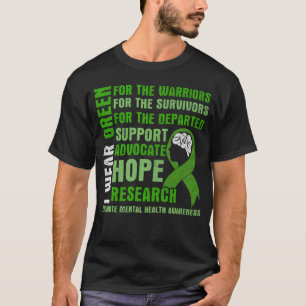 Ik Draag groene promotie voor geestelijke gezondhe T-shirt