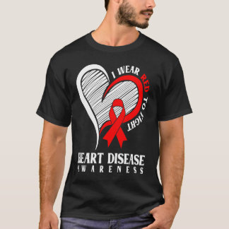Ik Draag het bewustzijn van hart- en vaatziekten t T-shirt