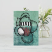 Ik draag het overal waar ik Wenskaart ga Kaart (Staand voorkant)