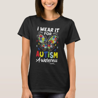 Ik Draag het voor autisme bewustzijn Autisme Aware T-shirt