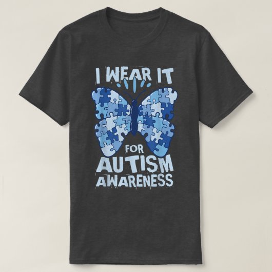 Ik draag het voor autisme t-shirt (Design voorkant)