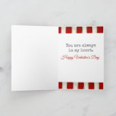 Ik draag je hart - Valentijn Feestdagen Kaart (Binnen)