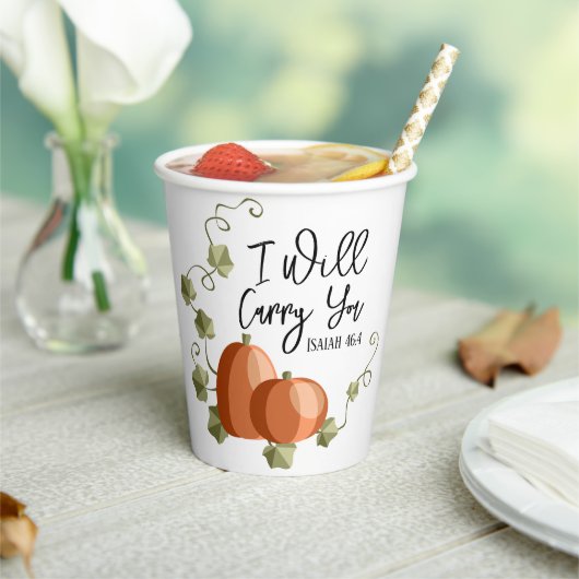 Ik draag je Mok Papieren Bekers (Insitu)