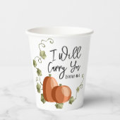 Ik draag je Mok Papieren Bekers (Voorkant)