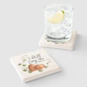 Ik draag je Mok Stenen Onderzetter (Zijkant)