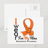 Ik Draag leukemiekbon voor mijn helo Briefkaart (Voorkant / Achterkant)