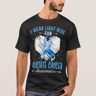 Ik draag lichtblauw voor prostaatkanker bewustzijn t-shirt