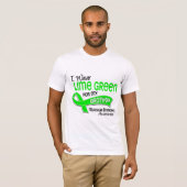 Ik Draag Lime Green 42 Broederspierdystrofie T-shirt (Voorkant volledig)