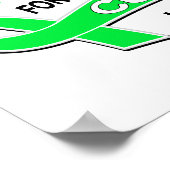 Ik Draag Lime Green 42 Cure Lymphoma Poster (Hoek)