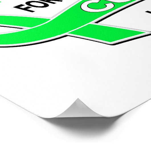 Ik Draag Lime Green 42 Cure Lymphoma Poster (Hoek)