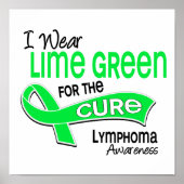 Ik Draag Lime Green 42 Cure Lymphoma Poster (Voorkant)