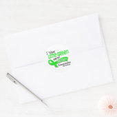 Ik Draag Lime Green 42 Grandson Musculair Dystrofi Ronde Sticker (Envelop)