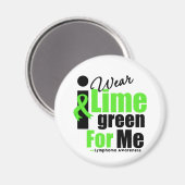 Ik Draag Lime Green voor mij Magneet (Voorkant / Achterkant)