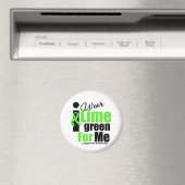 Ik Draag Lime Green voor mij Magneet (Insitu (Vaatwasser))