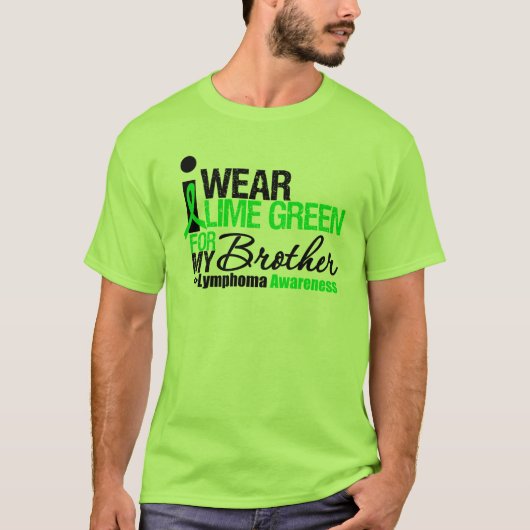 Ik Draag Lime Green voor mijn broer T-shirt (Voorkant)