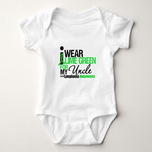 Ik Draag Lime Green voor mijn oom Romper (Voorkant)