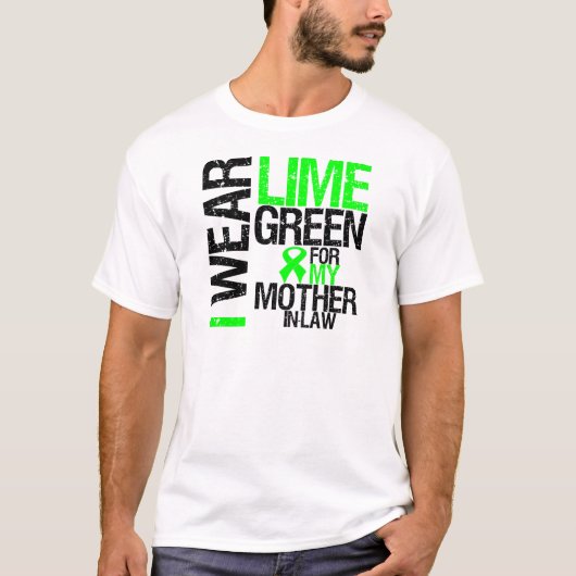 Ik Draag Lime Green voor mijn schoonmoeder-in-law  T-shirt (Voorkant)