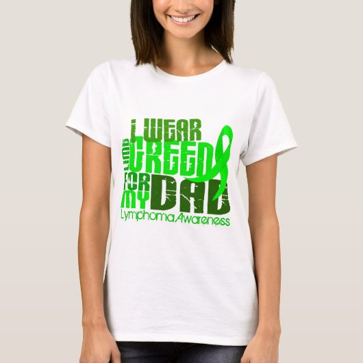 Ik Draag Lime Green voor mijn vader 6.4 Lymfoom. T-shirt (Voorkant)