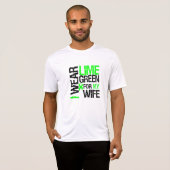 Ik Draag Lime Green voor mijn vrouw Lymphoma T-shirt (Voorkant volledig)