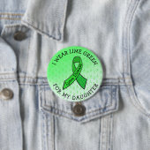 Ik draag Lime Groen voor mijn DOCHTER Lyme Button (In situ)