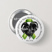 Ik Draag Limegroene Bewustzijnsfoto Ronde Button 5,7 Cm (Voorkant /achterkant)