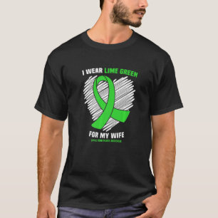 Ik Draag limoengroen voor mijn vrouw ruggenmerglet T-shirt