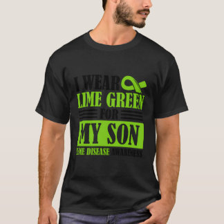 Ik Draag limoengroen voor mijn zoontje Lyme ziekte T-shirt