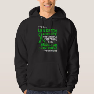 Ik Draag limoengroen voor spierdystrofie bewustzij Hoodie