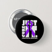 Ik Draag lint Paarse fibromyalgie bewustzijn Ronde Button 5,7 Cm (Voorkant /achterkant)
